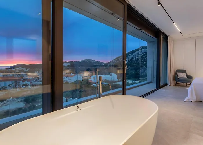 빌라 Infinity With Infinity Pool, Sea View 흐바르